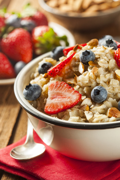 Healthy Homemade Oatmeal with Berries - Foto, Imagem