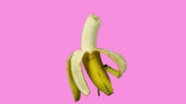 Animované časové záběry snězeného banánu  - Záběry, video