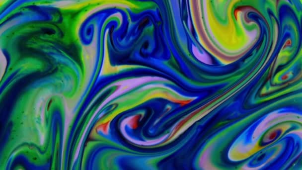Diffusion liquide d'explosion d'encre colorée abstraite Pshychedelic Paint Blast Movement - Séquence, vidéo