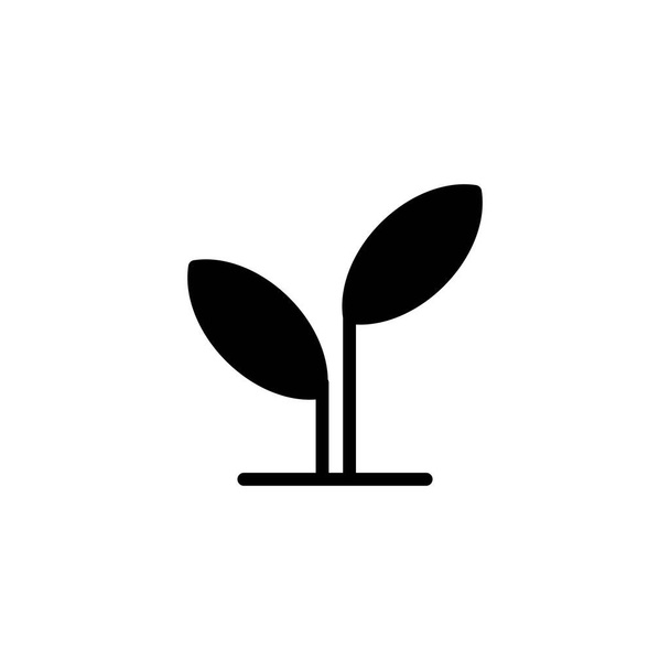 Иллюстрационный вектор иконки ростков. Подходит для роста, растения, садоводства и т.д.. - Вектор,изображение