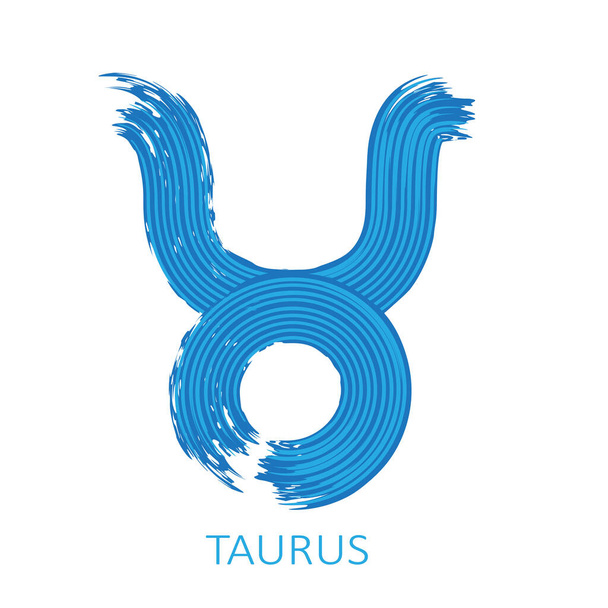 Zodiac sign Taurus isolated on white background. Zodiac constellation. Design element for horoscope and astrological forecast. Vector illustration. - Vektor, obrázek