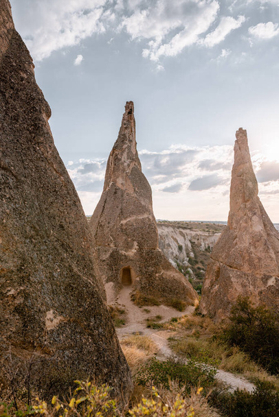 Goreme National Park and the Rock Sites of Cappadocia, volcanic landscape. Goreme Open Air Museum in Goreme, Cappadocia - Nevsehir, Turkey - Foto, Bild