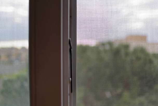Mosquito net on PVC window - Photo, Image