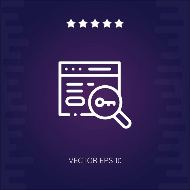 palabra clave vector icono ilustración moderna - Vector, imagen
