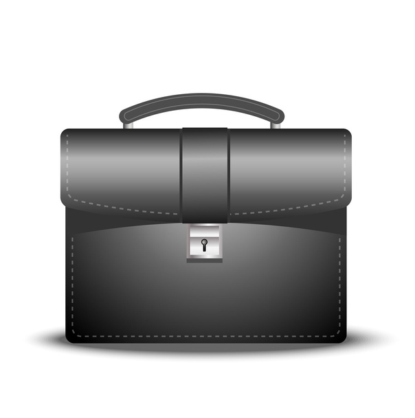 business brief-case on a white background - Vecteur, image