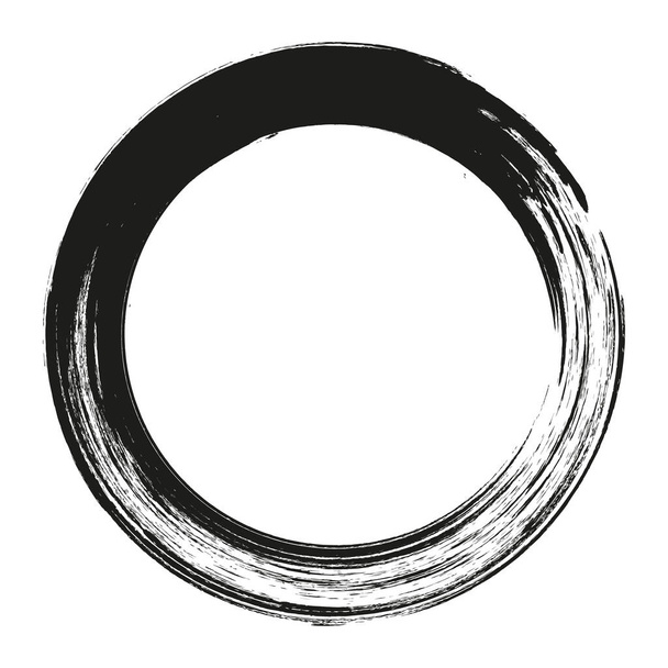 Grunge rode cirkel frame textuur - abstracte textuur. Sjabloon voor voorraadvectorontwerp - eenvoudig te gebruiken - Vector, afbeelding