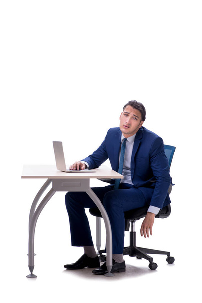 Employee working isolated on white background - Photo, Image