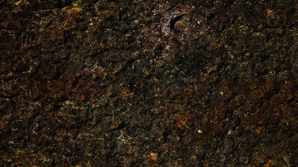 Texture de vieux grès recouvert de mousse et de lichens. - Photo, image