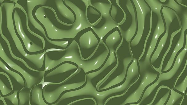 Fond abstrait 3D uniforme de motifs simples de couleur vert sève avec éclairage et ombres pour diverses applications nécessitant des zones colorées. cambodia et tonle - Photo, image