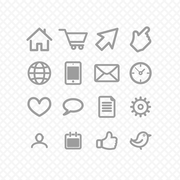 set icons - Vector, Image