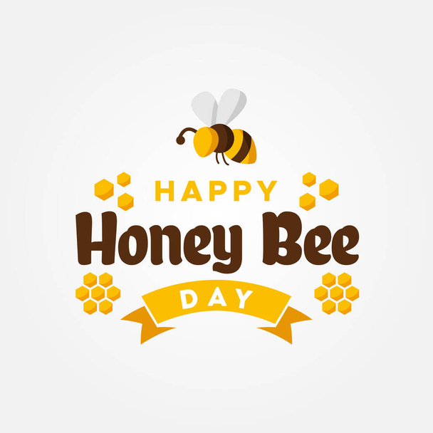 National Honey Bee Day Vector Design Illustration For Celebrate Moment - Vector, Image