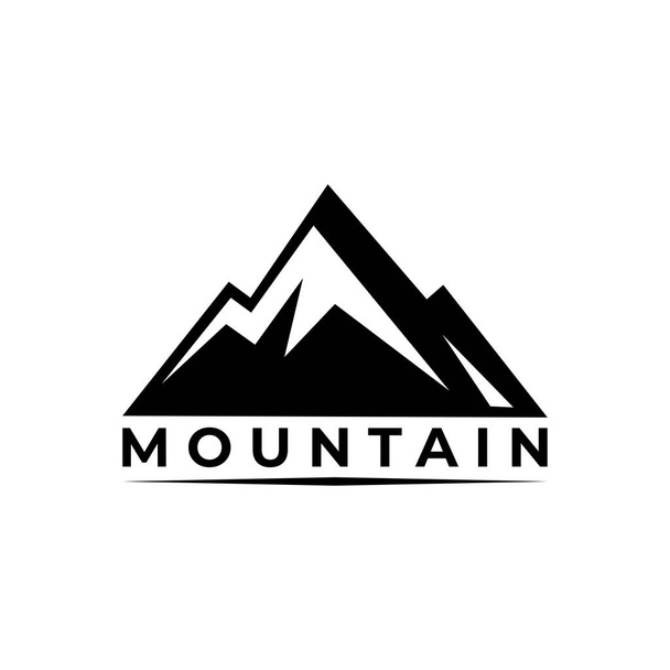 vettore di icone di montagna. icona di montagna nera su sfondo bianco. icona delle colline montane dal design semplice e moderno. illustrazione vettoriale delle colline montane. - Vettoriali, immagini
