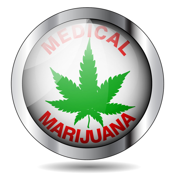 tıbbi marihuana simgesi - Vektör, Görsel