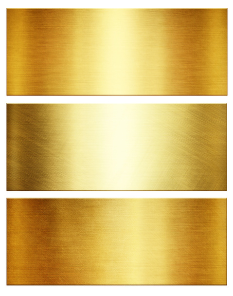 Altın cilalı metal doku. Parlak metal koleksiyonu. - Fotoğraf, Görsel