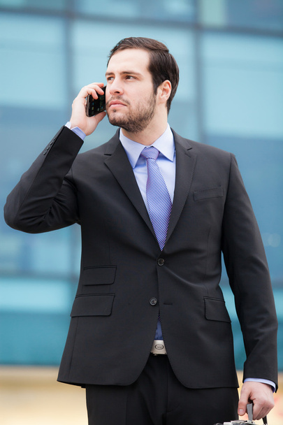 handsome businessman talking at the phone - Foto, Imagem
