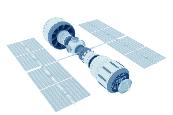 Satellite on white background.3d illustration - Photo, Image