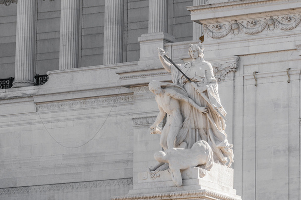 Victor Emmanuelin kansallinen muistomerkki Roomassa, Italiassa
. - Valokuva, kuva
