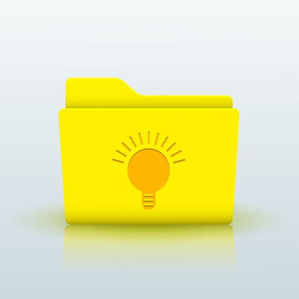 Vector yellow folder - Vector, Image