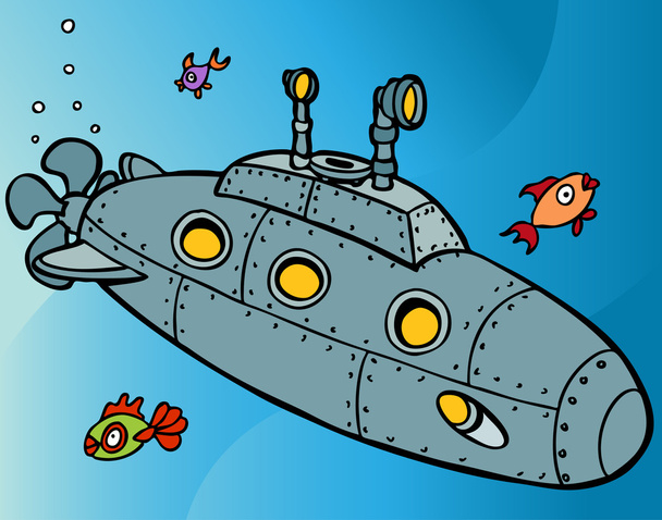 Submarine Underwater - Vecteur, image