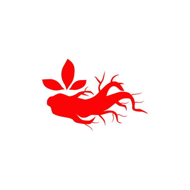 Κορεάτικο πρότυπο διάνυσμα σχεδιασμού λογότυπου ginseng - Διάνυσμα, εικόνα
