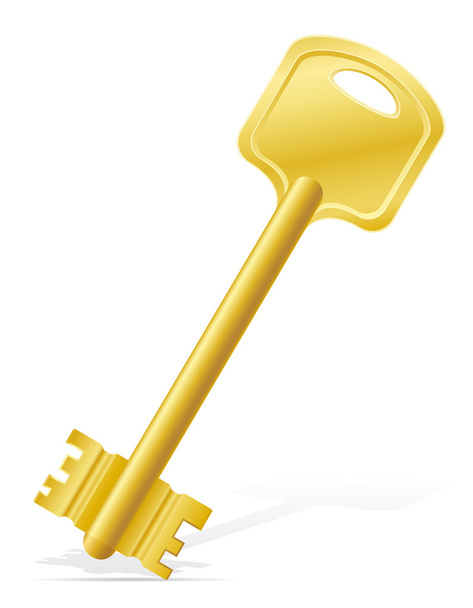 key door lock vector illustration - Vector, imagen