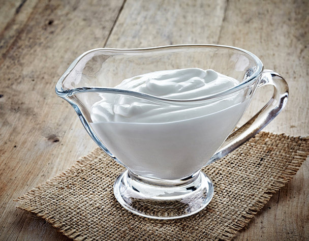 bowl of sour cream - Zdjęcie, obraz