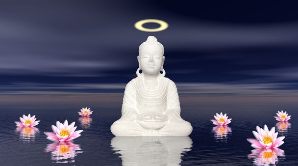 Медитация ночью
 - Фото, изображение