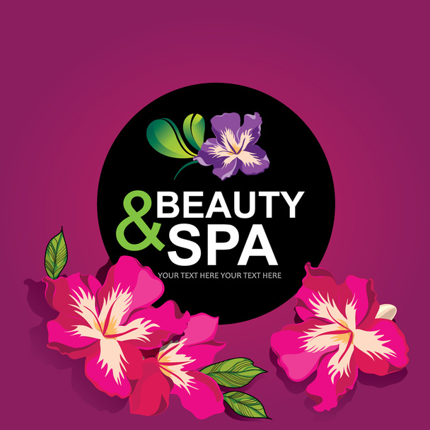 Icon design, spa and beauty. - Διάνυσμα, εικόνα