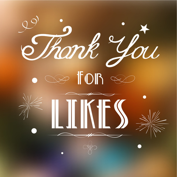 Thank you for Likes - Vector, Image