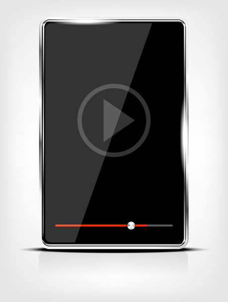 αφηρημένη ήχου - συσκευή αναπαραγωγής βίντεο ή συσκευή - Διάνυσμα, εικόνα