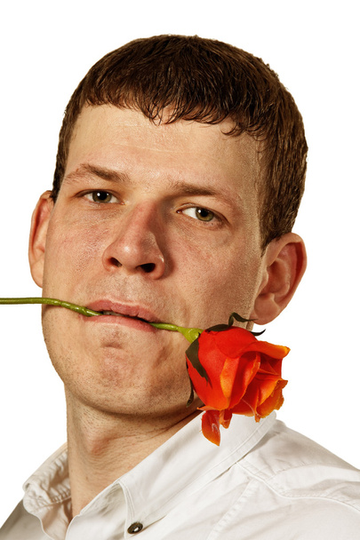 Man with flower. - Fotó, kép