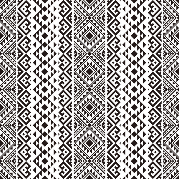 Traditional seamless ethnic pattern texture background design vector - Vector, Image