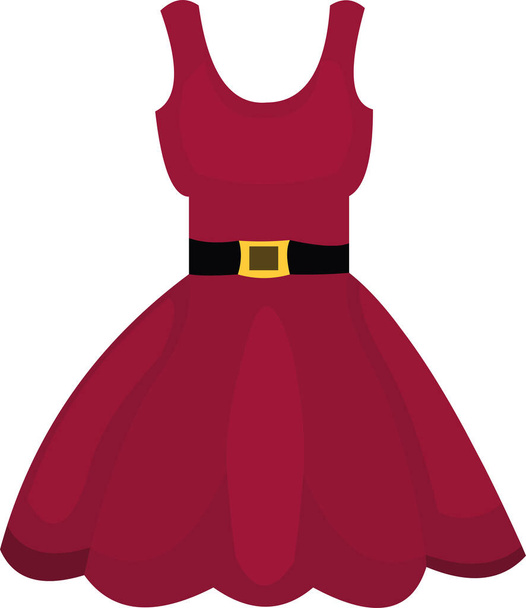 Vector illustration of a red dress - Vector, Image