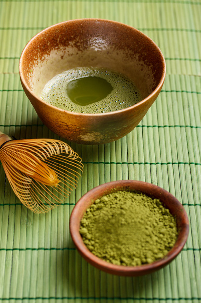 Powdered green tea - Фото, зображення