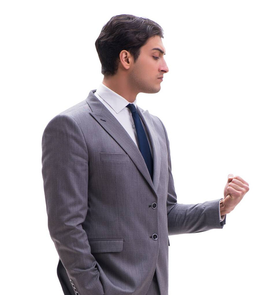 Businessman isolated on the white background - Photo, Image