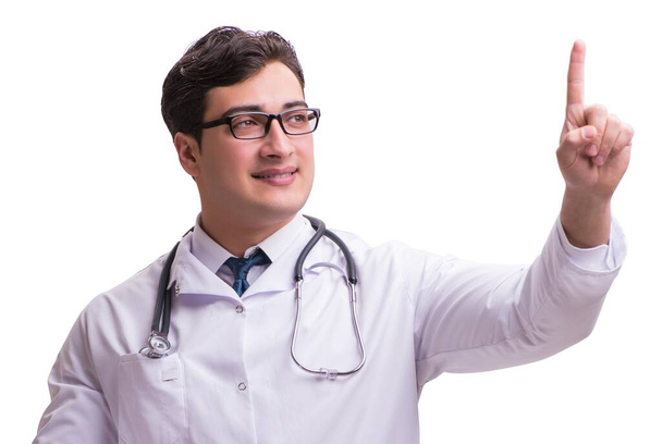 Mladý lékař izolován na bílém pozadí - Fotografie, Obrázek