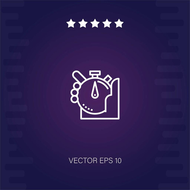 icône vectoriel chronomètre illustration moderne - Vecteur, image