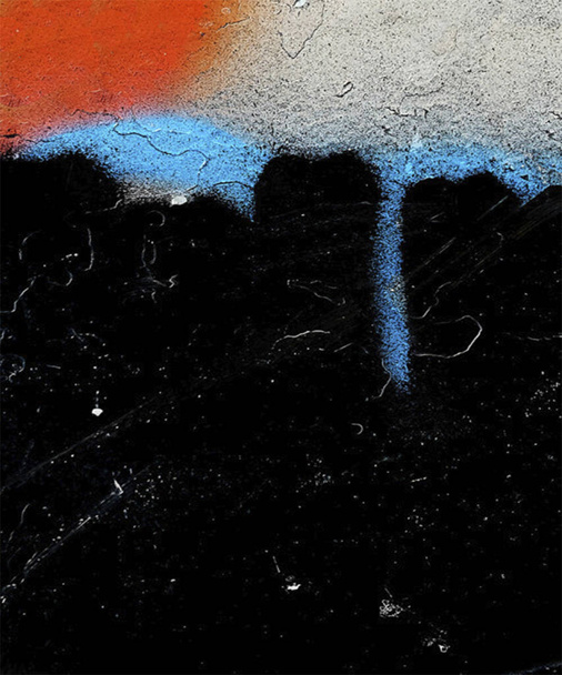 Fotografa de textura de pared con graffiti / pintura - Foto, afbeelding