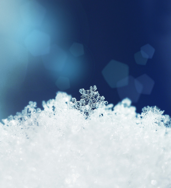 hó kristályok havazás téli - Fotó, kép