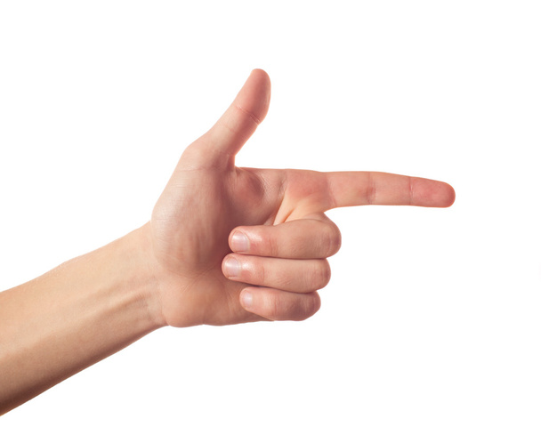 One finger pointing - Photo, image