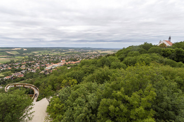 Вид на місто Паннонгальма з гори Святого Мартіна (Угорщина).. - Фото, зображення
