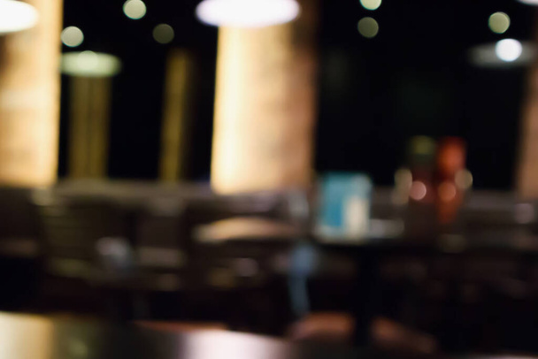 Abstrakte Unschärfe Cafe Restaurant mit abstrakten Bokeh-Licht defokussiert Hintergrund - Foto, Bild