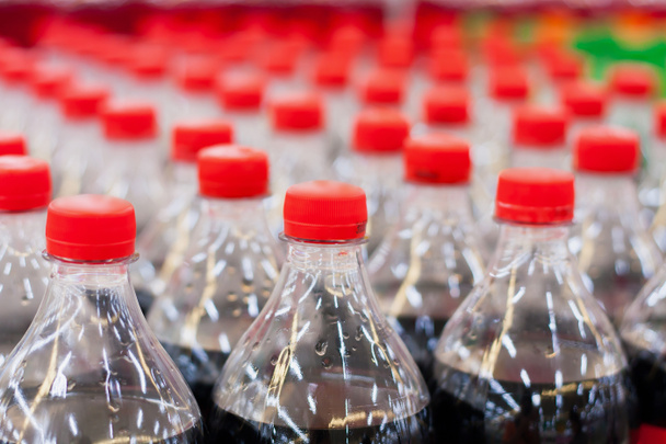 bottiglie di plastica con sfondo bevande analcoliche - Foto, immagini