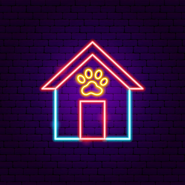 Hundebude Neon Sign - Vektor, Bild