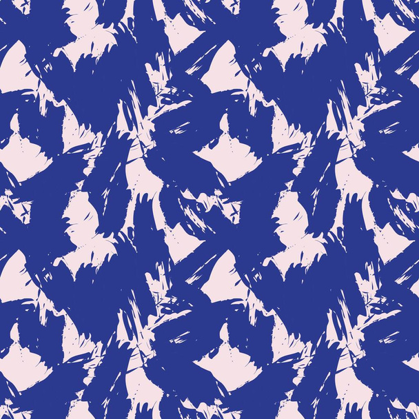 Pink Navy Brush Stroke Naamiointi abstrakti saumaton kuvio tausta sopii muoti tekstiilit, grafiikka - Vektori, kuva