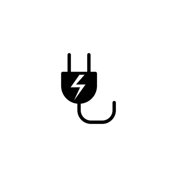 Elektrik prizi simgesinin İmaj Vektörü grafiği. Elektrik, soket, kablo vs. için uygun. - Vektör, Görsel