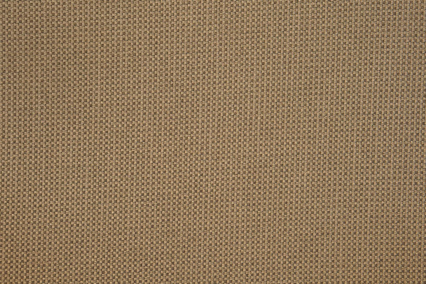 brown fabric texture or top view blank sackcloth and golden tablecloth on table in kitchen and restaurant for your object or wall background and wallpaper - Photo, Image