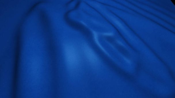 blue waving cloth background, satin, silk flag - Фото, зображення