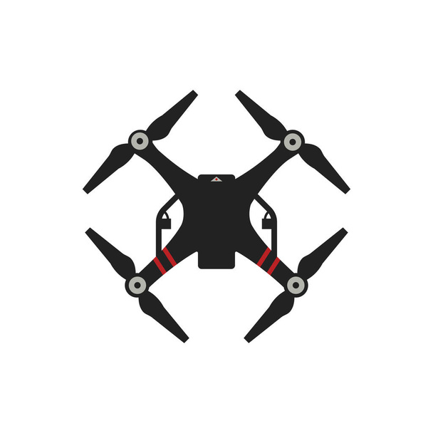 Ikona drona. Quadcopter symbol nowoczesny, prosty, wektor, ikona do projektowania stron internetowych, aplikacja mobilna, ui. Ilustracja wektora - Wektor, obraz