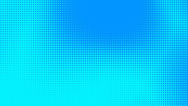Textura de degradado de patrón de color azul medio tono de puntos con tecnología de fondo digital. Puntos pop art cómics con fondo de verano.  - Foto, Imagen